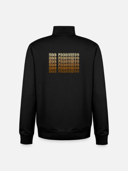 San Francisco Gradient Repeats - Unisex Organic Zip Sweatshirt von Stanley/Stella - Schwarz