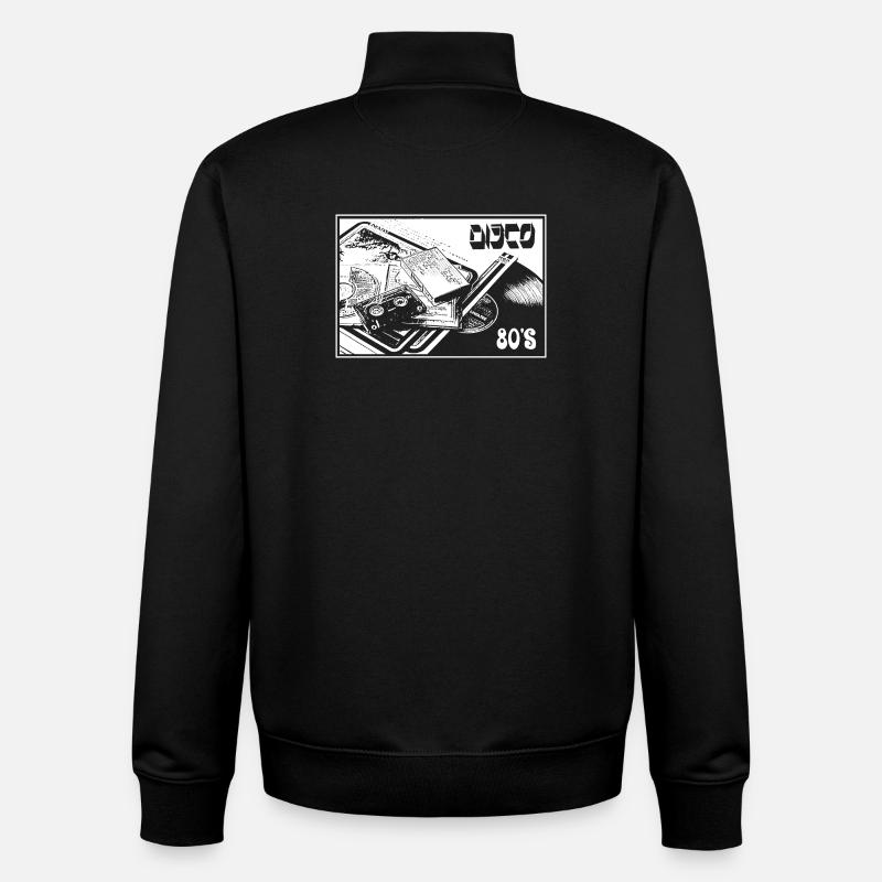 DISCO - Unisex Organic Zip Sweatshirt by Stanley/Stella - black