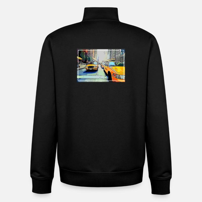 NEW YORK - Sweat zippé unisexe en coton bio Stanley/Stella - noir