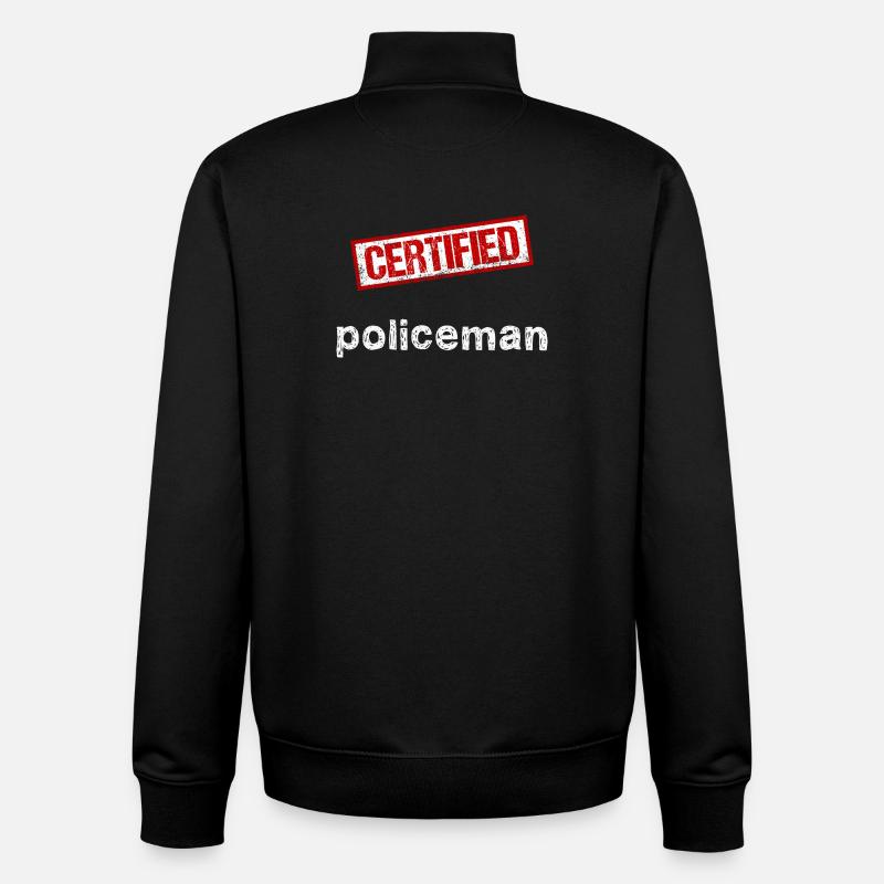 Polizist - Unisex Organic Zip Sweatshirt von Stanley/Stella - Schwarz