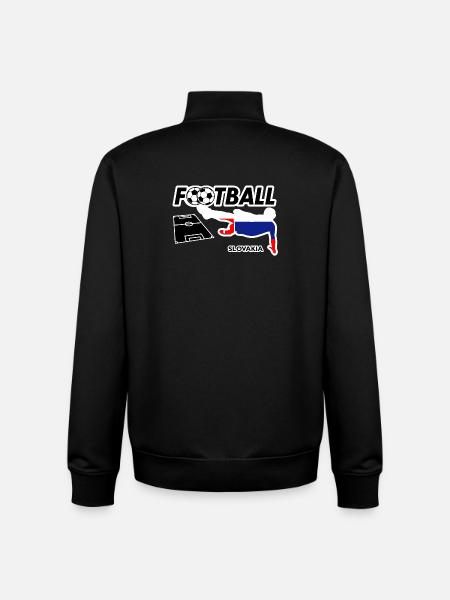 Fußball Fieber Slowakei - Unisex Organic Zip Sweatshirt von Stanley/Stella - Schwarz