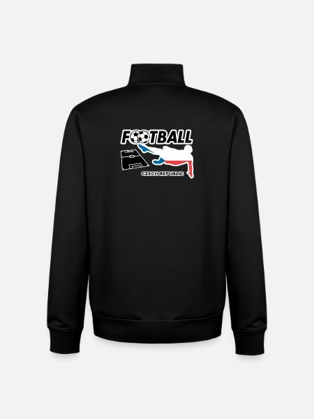 Fußball Fieber Tschechien - Unisex Organic Zip Sweatshirt von Stanley/Stella - Schwarz