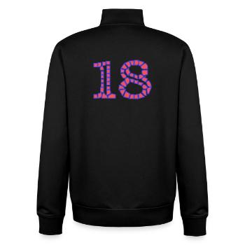 JAHRESTAG. ALLES GUTE ZUM GEBURTSTAG. ALLES GUTE ZUM GEBURTSTAG. - Unisex Organic Zip Sweatshirt von Stanley/Stella - Schwarz - Hinten - AI Model Male 185 light (185cm)