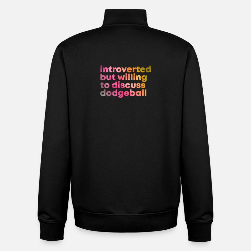 Völkerball - Unisex Organic Zip Sweatshirt von Stanley/Stella - Schwarz