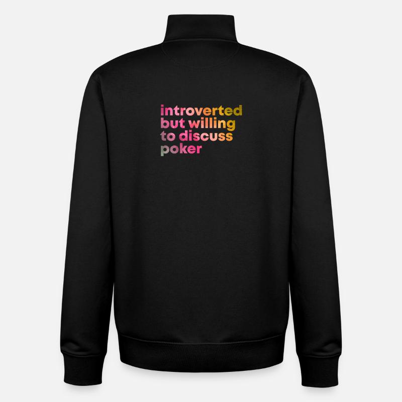 Poker - Unisex Organic Zip Sweatshirt von Stanley/Stella - Schwarz