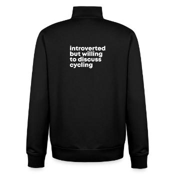 Radfahrer - Unisex Organic Zip Sweatshirt von Stanley/Stella - Schwarz - Hinten - AI Model Male 185 light (185cm)