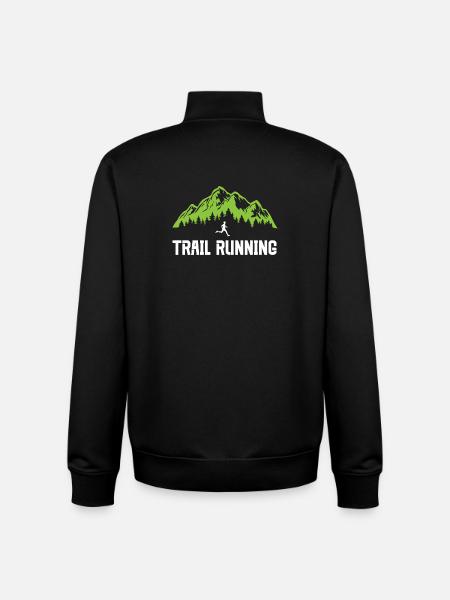 Course sur sentier - Sweat zippé unisexe en coton bio Stanley/Stella - noir