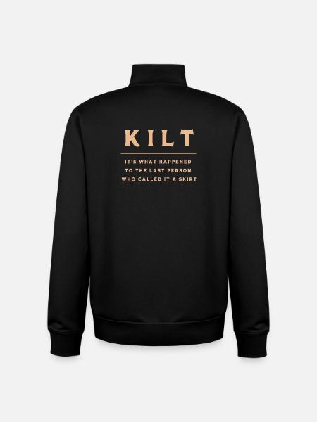 Kilt Schottland Scotland Schottenrock - Unisex Organic Zip Sweatshirt von Stanley/Stella - Schwarz