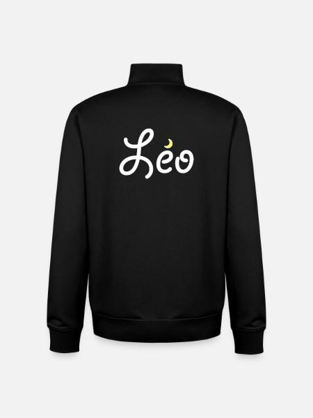 Léo - Sweat zippé unisexe en coton bio Stanley/Stella - noir