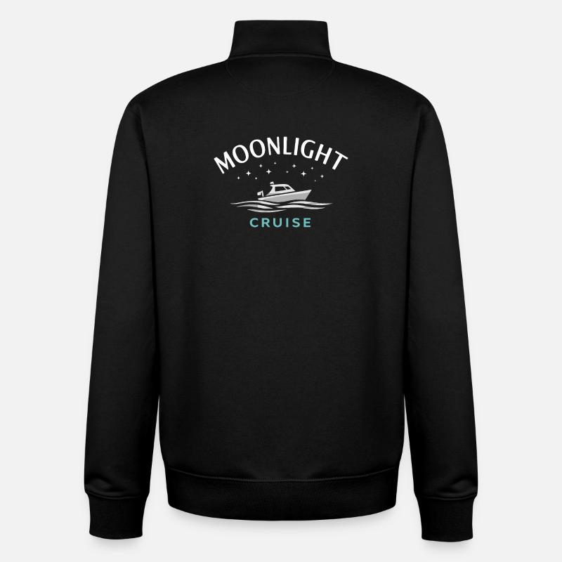 Nachtbootfahren Mit - Unisex Organic Zip Sweatshirt von Stanley/Stella - Schwarz