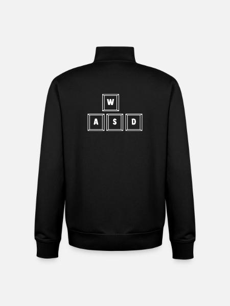 Gaming Computer Gamer Gaming Gamer - Unisex Organic Zip Sweatshirt by Stanley/Stella - black