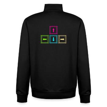 Gaming Computer Gamer Gaming Gamer - Unisex Organic Zip Sweatshirt by Stanley/Stella - black - Back - AI Model Male 185 light (185cm)