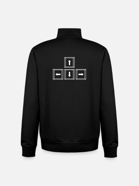 Gaming Computer Gamer Gaming Gamer - Unisex Organic Zip Sweatshirt by Stanley/Stella - black