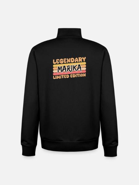 Marika as Legendary - Unisex Organic Zip Sweatshirt by Stanley/Stella - black