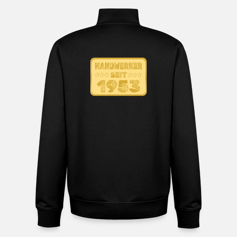 seit 1953 - Unisex Organic Zip Sweatshirt von Stanley/Stella - Schwarz