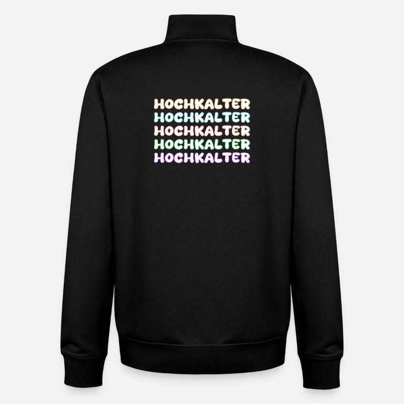 Bergsteigen Hochkalter - Unisex Organic Zip Sweatshirt von Stanley/Stella - Schwarz