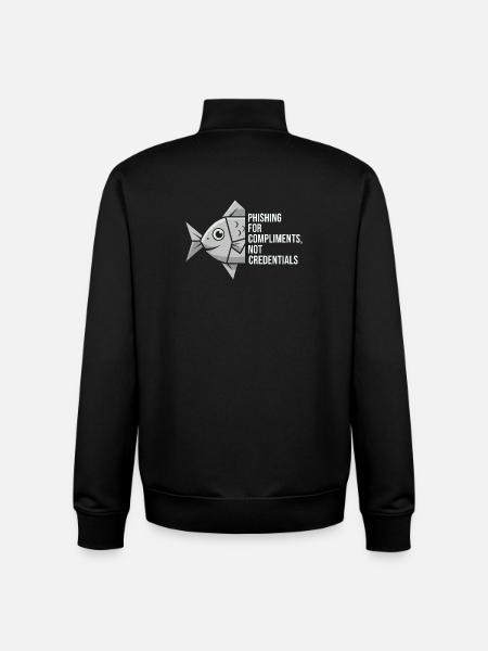 Phishing for Compliments Cyber Security - Unisex Organic Zip Sweatshirt von Stanley/Stella - Schwarz