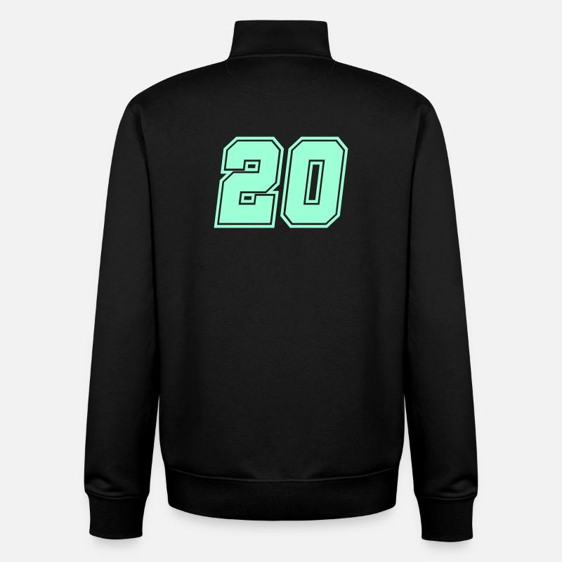 20- - Unisex Organic Zip Sweatshirt by Stanley/Stella - black