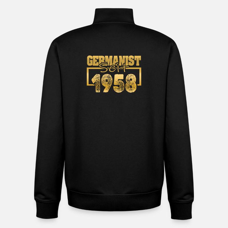 1958 - Unisex Organic Zip Sweatshirt by Stanley/Stella - black