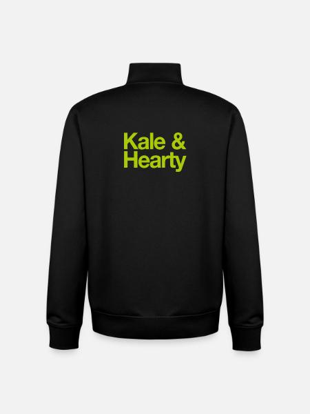 Kale & Hearty Veggie Cheer - Unisex Organic Zip Sweatshirt by Stanley/Stella - black