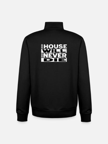 house will - Unisex Organic Zip Sweatshirt von Stanley/Stella - Schwarz