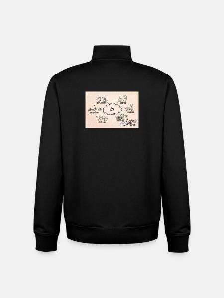 Azzo - Unisex Organic Zip Sweatshirt von Stanley/Stella - Schwarz