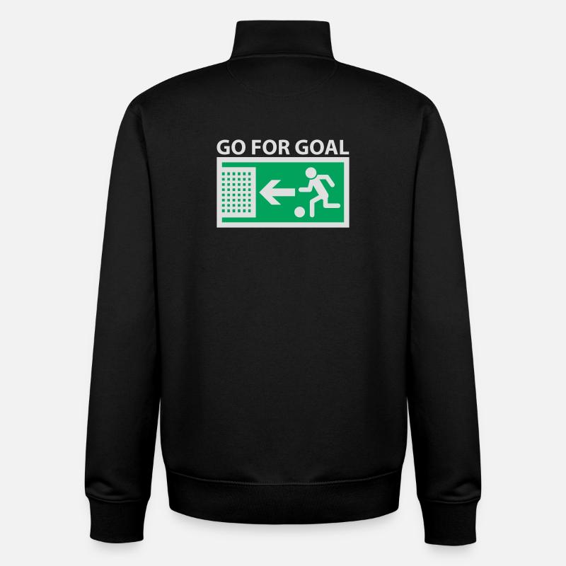 Go for Goal - Unisex Organic Zip Sweatshirt von Stanley/Stella - Schwarz
