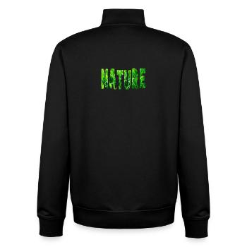 nature - Unisex Organic Zip Sweatshirt by Stanley/Stella - black - Back - AI Model Male 185 light (185cm)