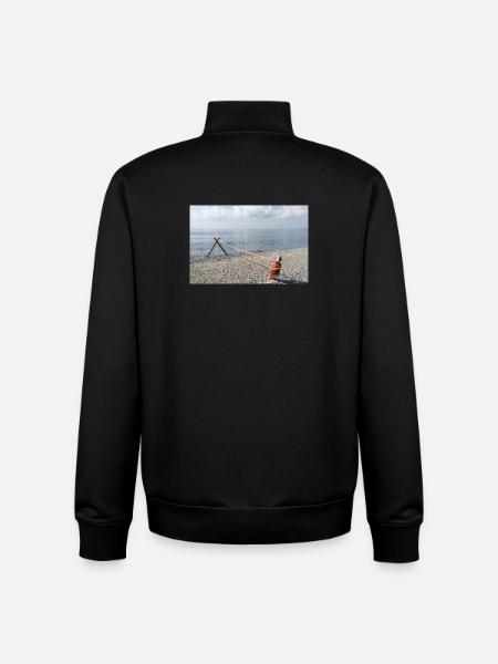 Meeresseil auf See - Unisex Organic Zip Sweatshirt von Stanley/Stella - Schwarz