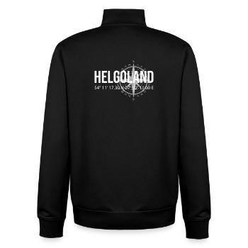 Koordinaten Helgoland - Unisex Organic Zip Sweatshirt von Stanley/Stella - Schwarz - Hinten - AI Model Male 185 light (185cm)
