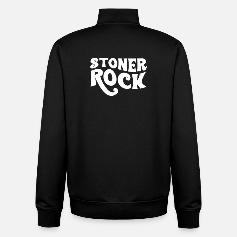 Stoner Rock Typografie-Design - Unisex Organic Zip Sweatshirt von Stanley/Stella - Schwarz