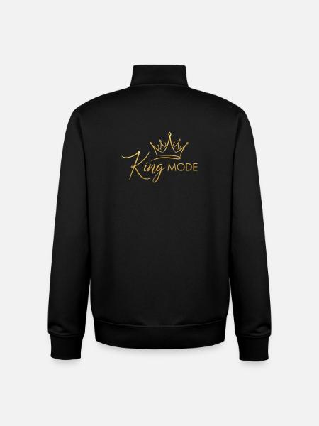 Elegant Royal Crown - Unisex Organic Zip Sweatshirt by Stanley/Stella - black