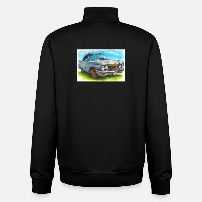 Retro Classic Cad -60 - Unisex Organic Zip Sweatshirt von Stanley/Stella - Schwarz