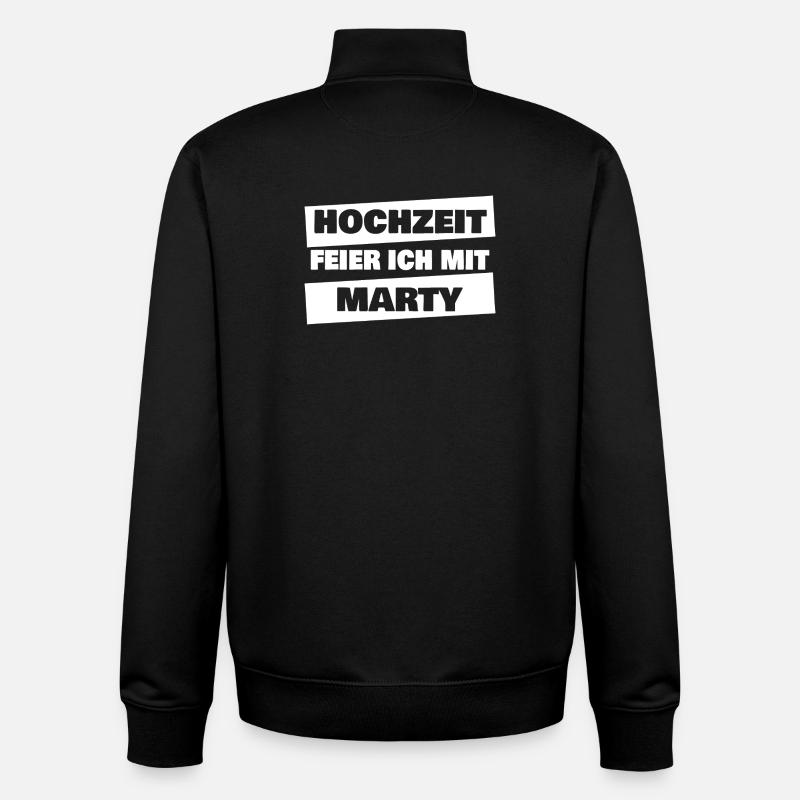 Marty als JGA - Unisex Organic Zip Sweatshirt von Stanley/Stella - Schwarz