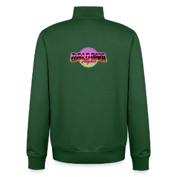 Nuits de Bologne - Sweat zippé unisexe en coton bio Stanley/Stella - vert bouteille - Dos - AI Model Male 185 dark (185cm)