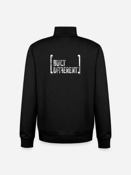 Devis de détresse construite différente - Sweat zippé unisexe en coton bio Stanley/Stella - noir
