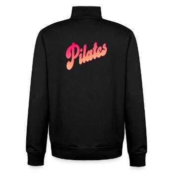 Pilates Sport - Sweat zippé unisexe en coton bio Stanley/Stella - noir - Dos - AI Model Male 185 light (185cm)