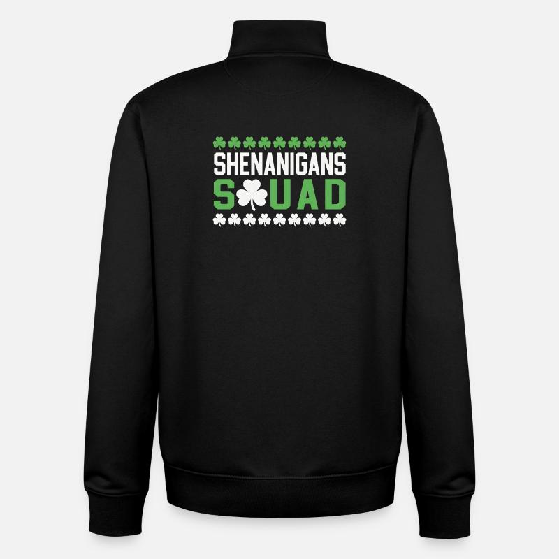 Shenanigans Squad - Unisex Organic Zip Sweatshirt by Stanley/Stella - black