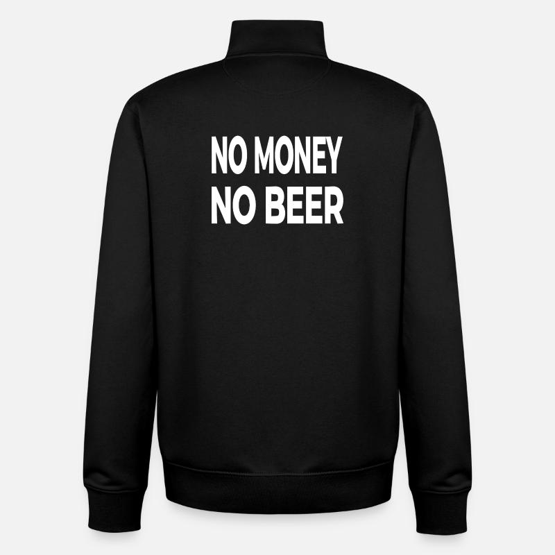 Bière - Sweat zippé unisexe en coton bio Stanley/Stella - noir
