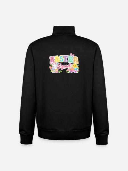 Ostern Squad Bunte Eier Küken - Unisex Organic Zip Sweatshirt von Stanley/Stella - Schwarz