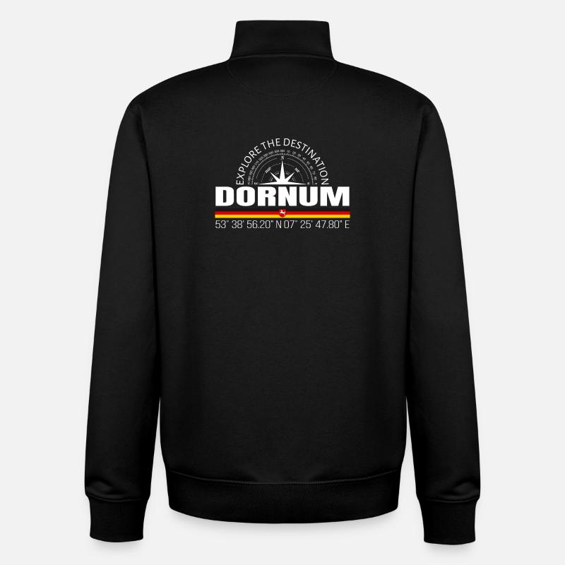 Dornum - Unisex Organic Zip Sweatshirt von Stanley/Stella - Schwarz