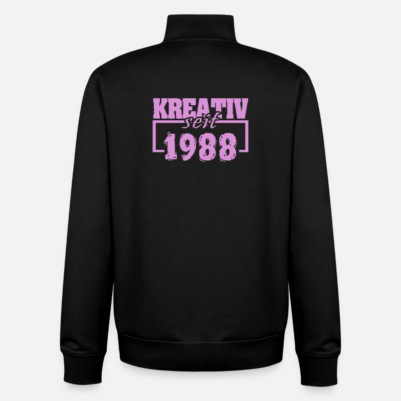 Creative 1988 - Unisex Organic Zip Sweatshirt by Stanley/Stella - black