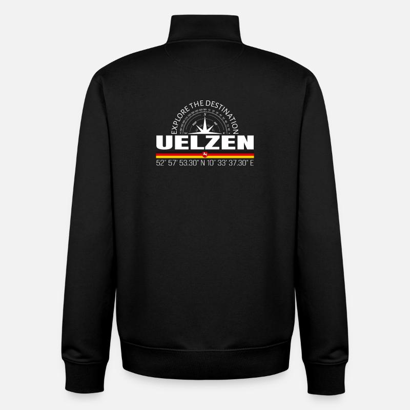 Uelzen - Sweat zippé unisexe en coton bio Stanley/Stella - noir