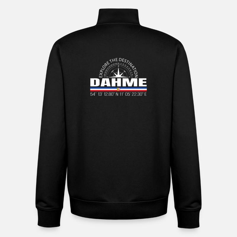 Dahme - Sweat zippé unisexe en coton bio Stanley/Stella - noir