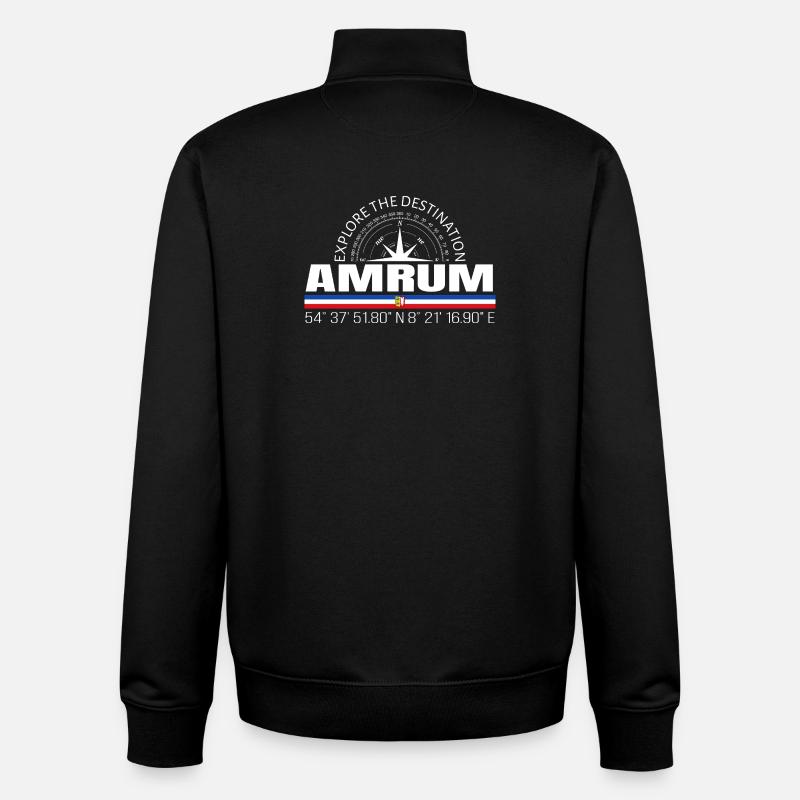 Amrum - Unisex Organic Zip Sweatshirt von Stanley/Stella - Schwarz