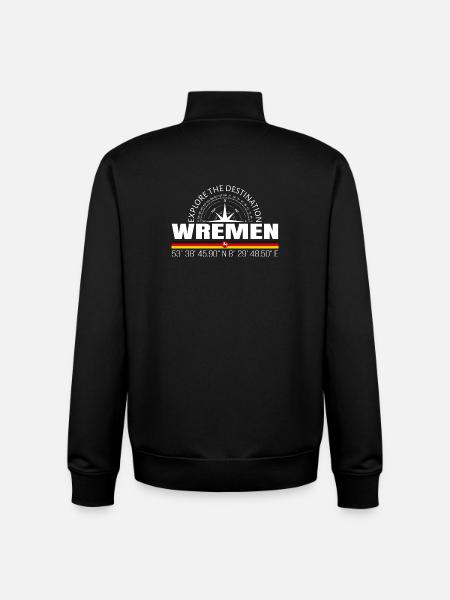 Wremen - Unisex Organic Zip Sweatshirt by Stanley/Stella - black