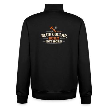 Blue Collar Lifestyle Blue Collar Pride Working - Unisex Organic Zip Sweatshirt von Stanley/Stella - Schwarz - Hinten - AI Model Male 185 light (185cm)