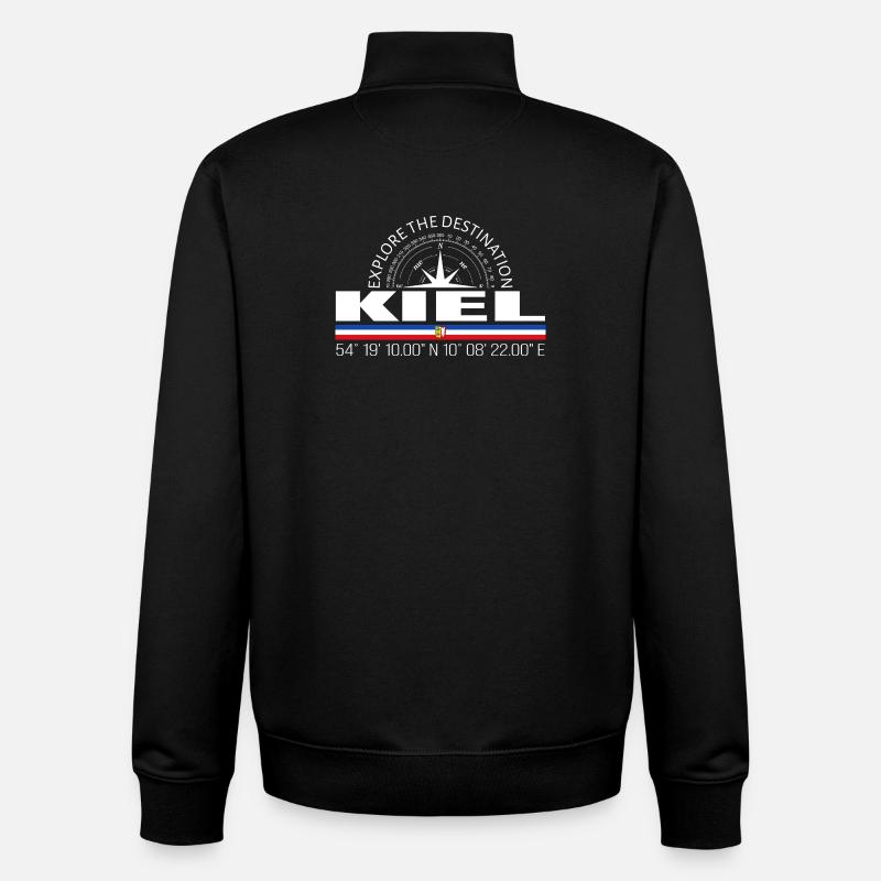 Kiel - Unisex Organic Zip Sweatshirt von Stanley/Stella - Schwarz