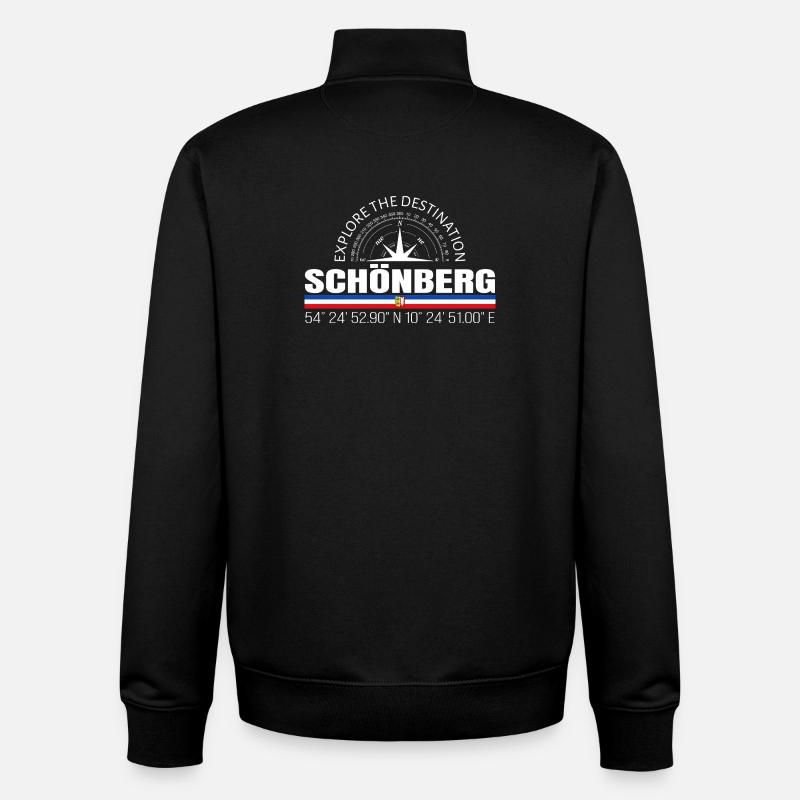 Schönberg - Unisex Organic Zip Sweatshirt von Stanley/Stella - Schwarz