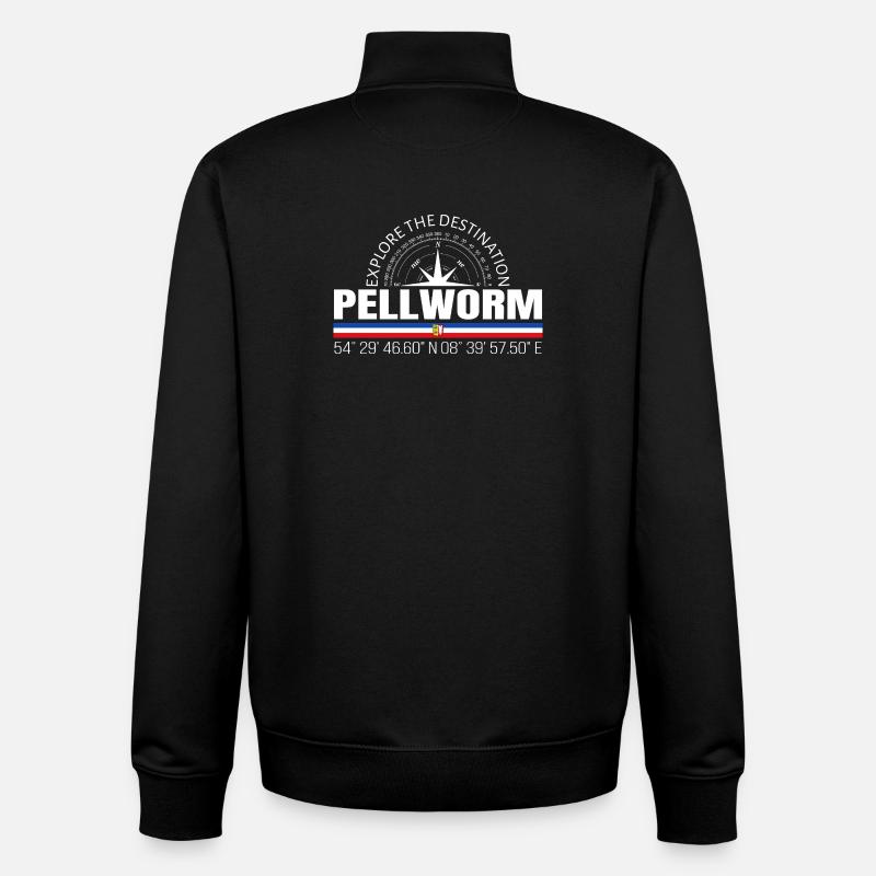 Pellworm - Unisex Organic Zip Sweatshirt von Stanley/Stella - Schwarz